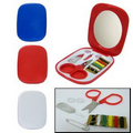 Compact Sewing Kit - w/Mirror - Blue